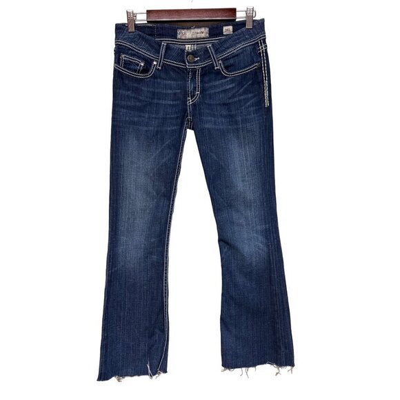 BKE Denim - BKE Starlite Mid Rise Denim Blue Jeans Cut Off Pants Women's Size 28